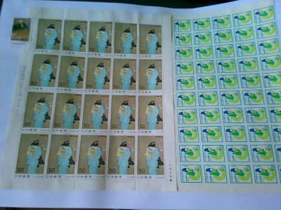 送料込み 台紙貼り 切手 5000円分 額面、枚数応相談  格安 販売率90％